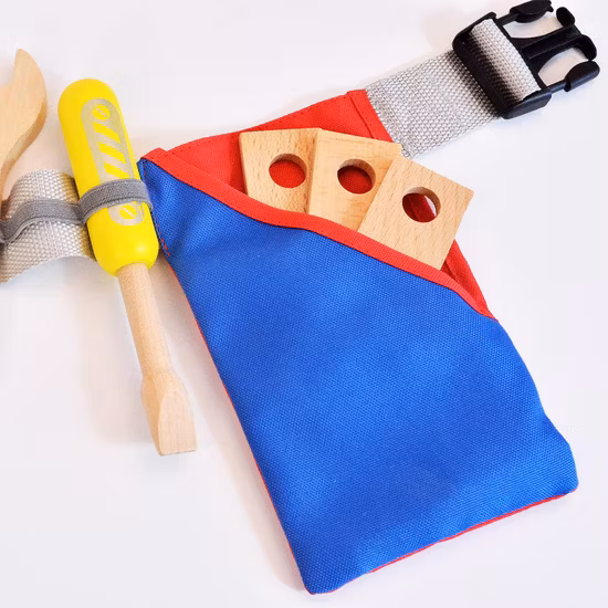 Conjunto de ferramentas de madeira para aprender brinquedos educativos